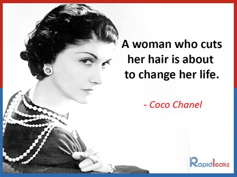 coco chanel haircut quotes.